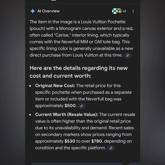 Louis Vuitton Neverfull MM Clutch (Discontinued/ unavailable Pink Lining) - Picture 5 of 7